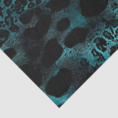 Decoupage Turquoise Black Tiger Skin Tissuepapier (Detail)