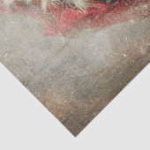 Decoupage Twinkeling Kerstman Santa  Tissuepapier (Detail)