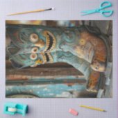 Decoupage Unieke Cowboy Laarzen met Gezichten Tissuepapier (Craft)