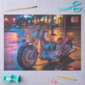 Decoupage Urban Custom Painted Motorcycle Tissuepapier (Craft)