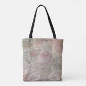 Decoupage USA Bloemencollage Tote Bag (Achterkant)