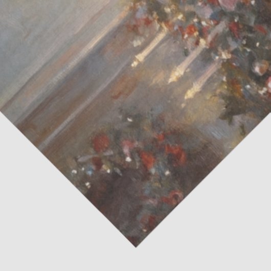 Decoupage  vakantie kerstboom schilderen tissuepapier (Detail)