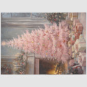 Decoupage  vakantie kerstboom schilderen tissuepapier (Voorkant)