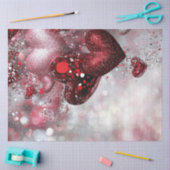 Decoupage Valentijn Achtergrond Rood Roze Harten Tissuepapier (Craft)