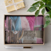 Decoupage Valentijn Highland Koe  Truck Tissuepapier (Geschenk)