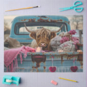 Decoupage Valentijn Highland Koe  Truck Tissuepapier (Craft)