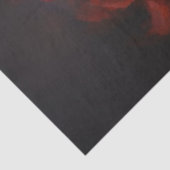 Decoupage Valentijn Paar Tango in Rood Zwart Tissuepapier (Detail)