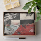 Decoupage Valentijn Red Heart Checkered Pattern Tissuepapier (Geschenk)