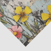 Decoupage Valentijn Red Heart Checkered Pattern Tissuepapier (Detail)