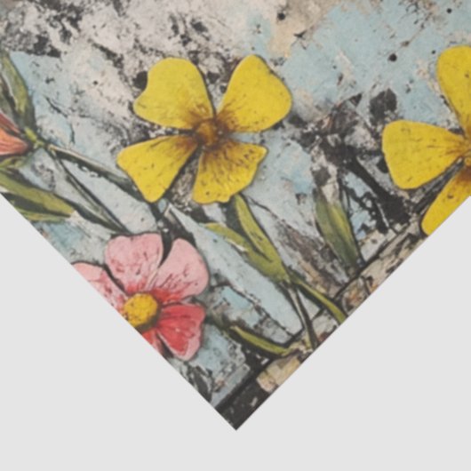 Decoupage Valentijn Red Heart Checkered Pattern Tissuepapier (Detail)