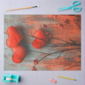 Decoupage Valentijn Textured Heart Art Tissuepapier (Craft)