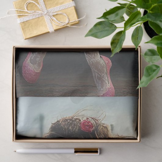 Decoupage Valentijnsdag Lady Dancing  Truck Tissuepapier (Geschenk)