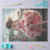 Decoupage Valentijnsdag Lady Dancing  Truck Tissuepapier (Craft)