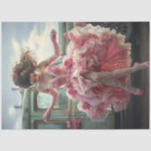 Decoupage Valentijnsdag Lady Dancing  Truck Tissuepapier (Voorkant)