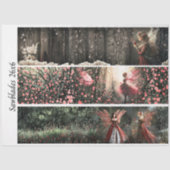 Decoupage Valentine Fairy Signs & Handsaws Tissuepapier (Voorkant)