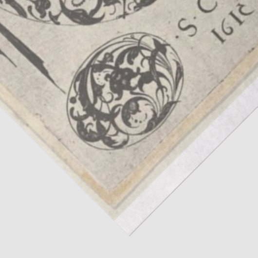 Decoupage van architectuurdetails tissuepapier (Detail)