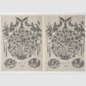 Decoupage van architectuurdetails tissuepapier (Voorkant)