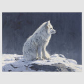 Decoupage van Arctic Fox Tissuepapier (Voorkant)