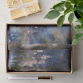 Decoupage van betoverde tuin bij maanlicht tissuepapier (Geschenk)
