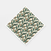 Decoupage van botanisch patroon van paradijsvogels servet (Hoek)