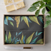 Decoupage van Butterfly Blue Morpho-Glas in lood Tissuepapier (Geschenk)