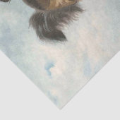 Decoupage van Collie Dog Tissuepapier (Detail)