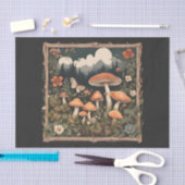 Decoupage van Cottagecore Mushrooms Tissuepapier (Craft)