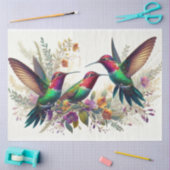 Decoupage van de Hummingbird Floral Fauna Tissuepapier (Craft)