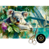 Decoupage van de Koala & Sydney Harbour Bridge Tissuepapier
