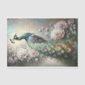 decoupage van de koninklijke pauw tissuepapier (Voorkant)