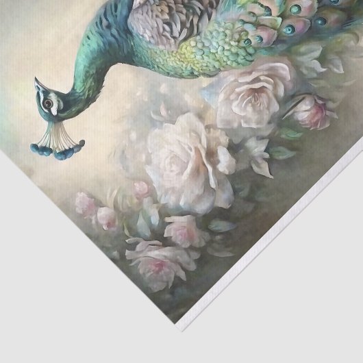 decoupage van de koninklijke pauw tissuepapier (Detail)