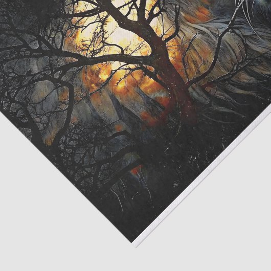 decoupage van de leeuw tissuepapier (Detail)