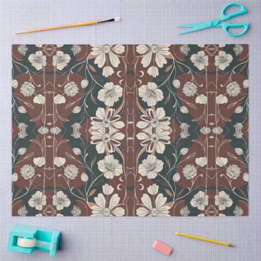 Decoupage van de Najaars Noir Bloesems Tissuepapier (Craft)