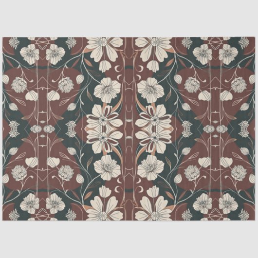 Decoupage van de Najaars Noir Bloesems Tissuepapier (Voorkant)