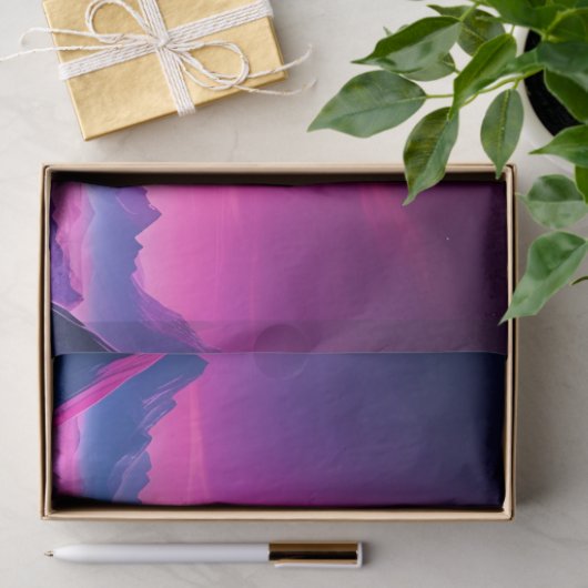 decoupage van de oceaanmaan tissuepapier (Geschenk)