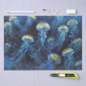 Decoupage van de olieartkwal tissuepapier (Craft)