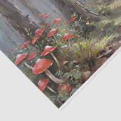 Decoupage van de paddenstoelenfee tissuepapier (Detail)