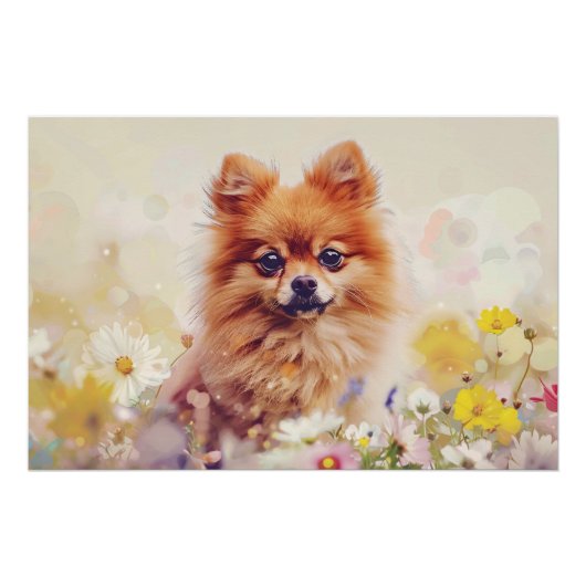 Decoupage van de Pommerse lente Perfect Poster (Voorkant)
