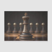 Decoupage van de schaakkoning tissuepapier (Voorkant)