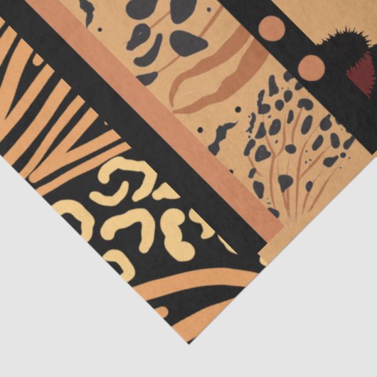 Decoupage van de vuilnispagina van Leopard Tissuepapier (Detail)