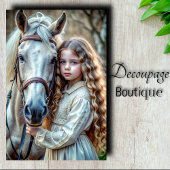 decoupage van de witte teugels tissuepapier