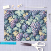 Decoupage van  druivenpatroon tissuepapier (Craft)