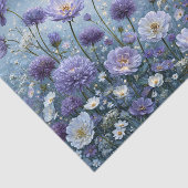 Decoupage van een lavendelvlinderweide bij maanlic tissuepapier (Detail)