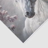 decoupage van een winterhengst tissuepapier (Detail)