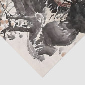 Decoupage van eierinkt tissuepapier (Detail)