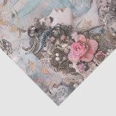 DECOUPAGE VAN EXOTISCHE ZEEMEERMINNEN TISSUEPAPIER (Detail)