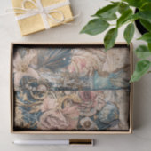 DECOUPAGE VAN EXOTISCHE ZEEMEERMINNEN TISSUEPAPIER (Geschenk)