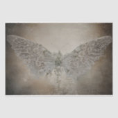 Decoupage van geborduurde vlindertextuur tissuepapier (Voorkant)