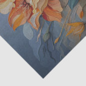 Decoupage van geschilderde bloemen tissuepapier (Detail)
