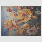 Decoupage van geschilderde bloemen tissuepapier (Voorkant)